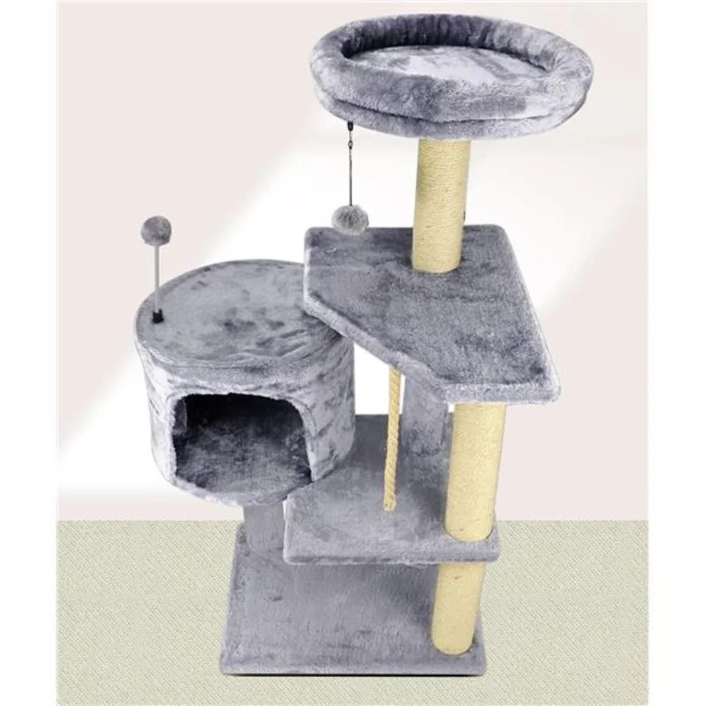 Cat Tree Scratching Toy Activity Centre Cat Tower Furniture Scratching Post